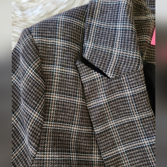 OVERSIZED Plaid Blazer - Picture 6 of 12